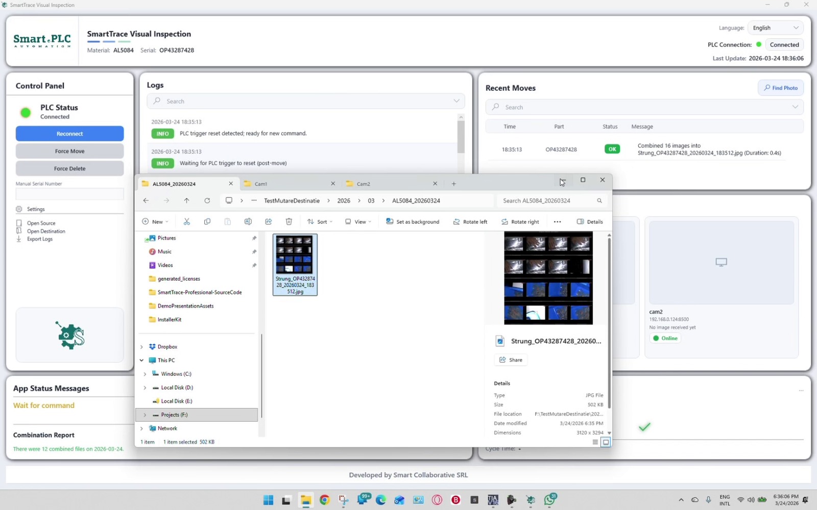 SmartTrace workflow view